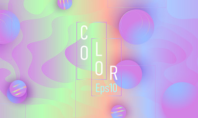 Fluid shapes composition.