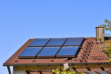 Nutzung der Sonnenergie f&uuml;r Warmwassererzeugung