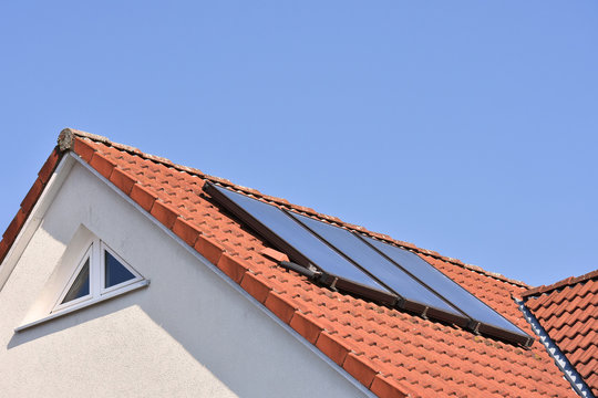 Nutzung der Sonnenergie f&uuml;r Warmwassererzeugung