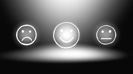 Choice - Happy Smileys or Unhappy.