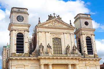Notre Dame de l'Assomption cathedral in Montauban, in the Tarn-et-Garonne department, in Occitania in the south of France