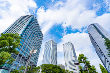 Fototapeta premium 大阪ビジネスパーク周辺風景