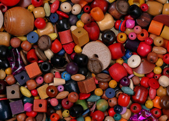 Beads, many colors, many shapes