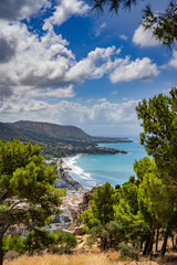 Obraz premium Gorgeous view from Rocca di Cefalu in Sicily