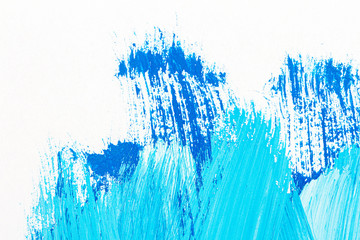 Abstract brushed blue acrylic arts background