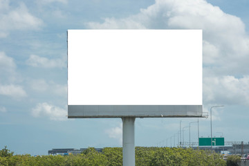 Blank billboard for new advertisement.