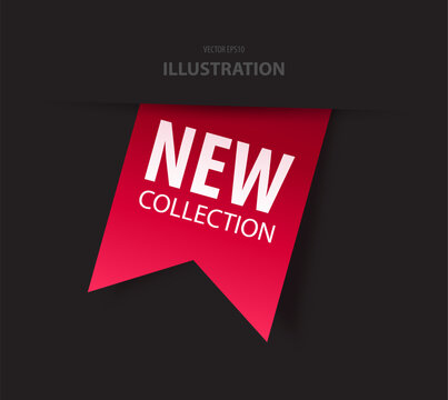 New Collection Tag. Vector