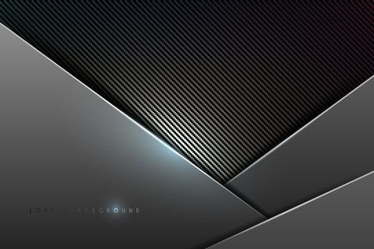 Abstract metal and carbon background