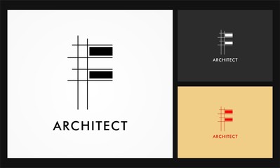 f architect vector logo