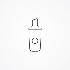 Highlighter vector icon sign symbol