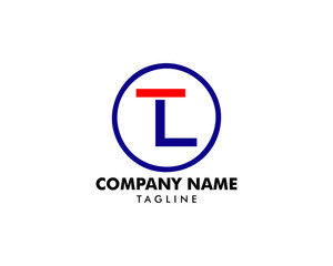 Initial Letter TL Logo Icon Design Template