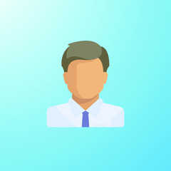 Businessman icon vector, Isolated Background