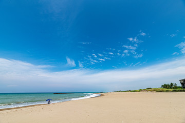 Fototapeta na wymiar 日本海の砂浜