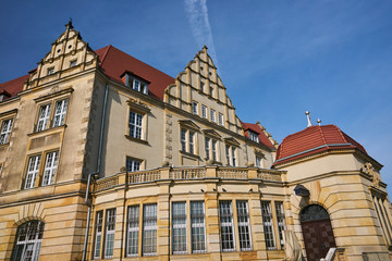 Fototapeta premium historic neo-Roman tenement house in Poznan.