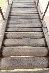 Vintage wood texture. wooden wall. old Wooden stairs. Wooden floor stairs