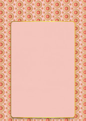 Golden floral patterns with paper template