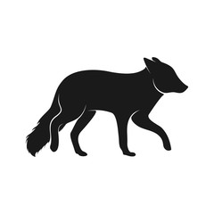 Fox Logo Vector. Animal Coyote Logo Design Template Illustration