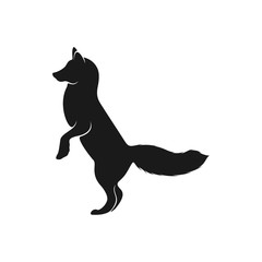 Fox Logo Vector. Animal Coyote Logo Design Template Illustration