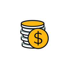 Money vector icon, money symbol