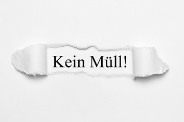 Kein Müll! 