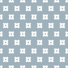 Seamless crosses and square pattern