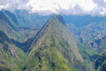 Fototapeta premium cirque de mafate at cap noir