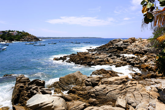 rocks and sea