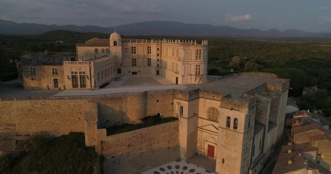 Back flight from Grignan castle, Dr&ocirc;me, France