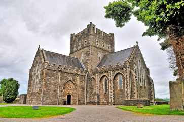 Fototapeta na wymiar The Cathedral Church of St. Brigid, Kildare in Kildare