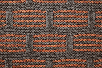 Knitted woollen texture background.