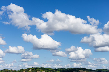 blue sky and clouds