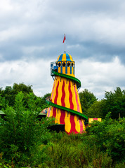 Vintage Helter Skelter at the Fun Fair.