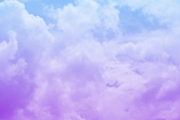 Purple and blue cloud and sky abstract background, pastel color