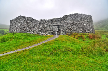 Staigue Fort -  a stone ringfort (cashel) located in County Kerry, Ireland © robnaw
