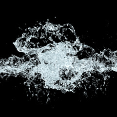 Water Splash Macro Design. 3d illustration.