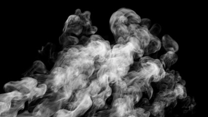 Fototapeta premium Smoke isolate design. 3d illustration.