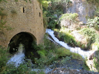 Ancient water mill - Circus of Navacelles in the south of France