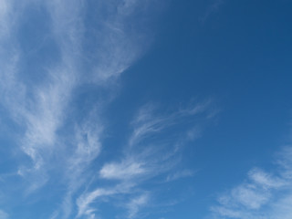Clear Blue sky and cloud background in sunny day