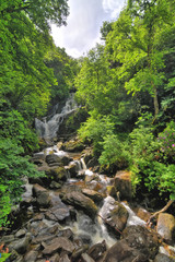 Torc Waterfall in the Killarney National Park in Kerry, Ireland