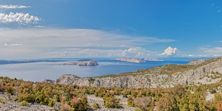 Goli Otok Island In Velebit Channel, Croatia