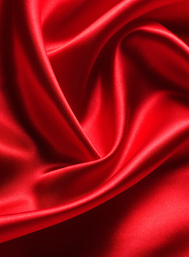 red silk textile background