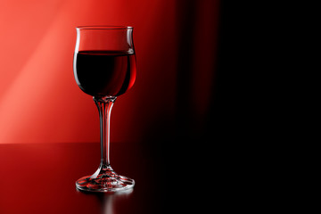 glass of red wine