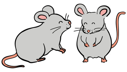 ネズミ　イラスト