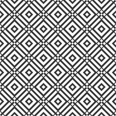 Abstract rhombuses seamless pattern. Vector monochrome background.