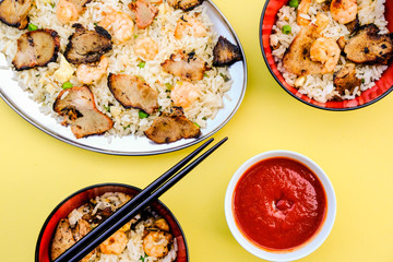 Chinese Style Egg Fried Rice With Pork