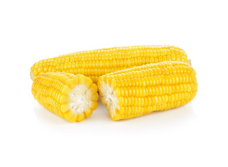 Corn on the cob kernels isolated Clipping Path