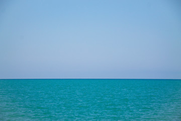 The horizon of the sea