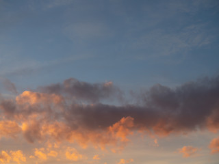 Obraz premium Blue sky when dawn, texture background.