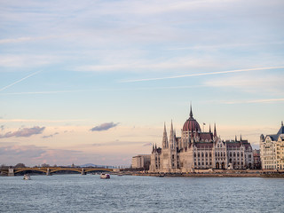 Obraz na płótnie Canvas The Hungarian Parliament Building, also known as the Parliament of Budapest after its location, is the seat of the National Assembly of Hungary, a notable landmark of Hungary