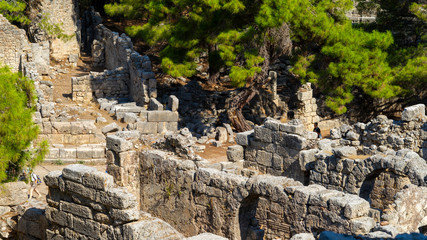 Phaselis Ancient City ruins Antalya Turkey